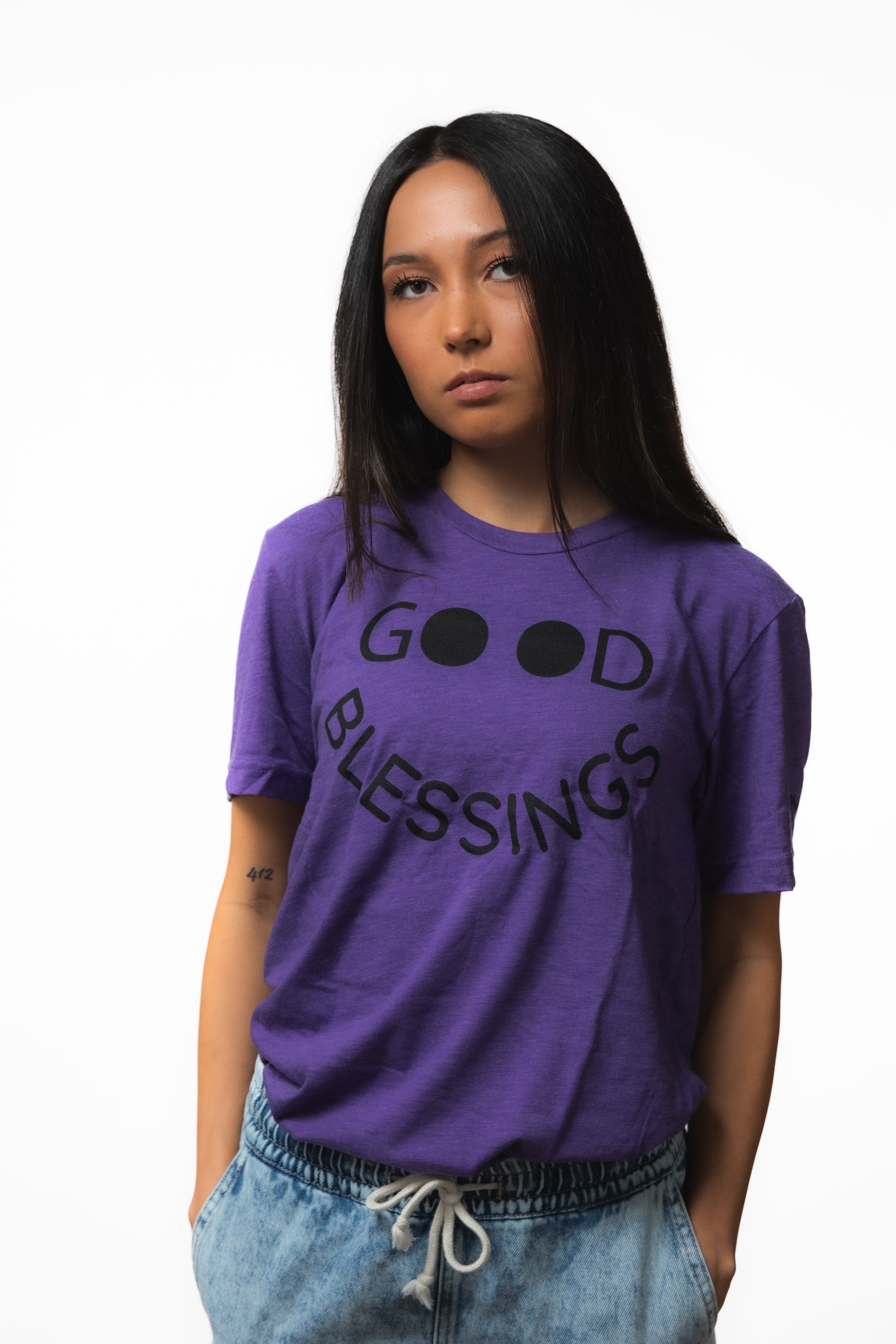 Purple Smile T Shirt